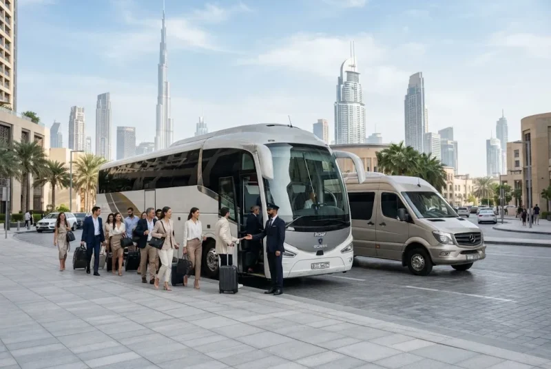 Bus rental companies in Dubai for group travel